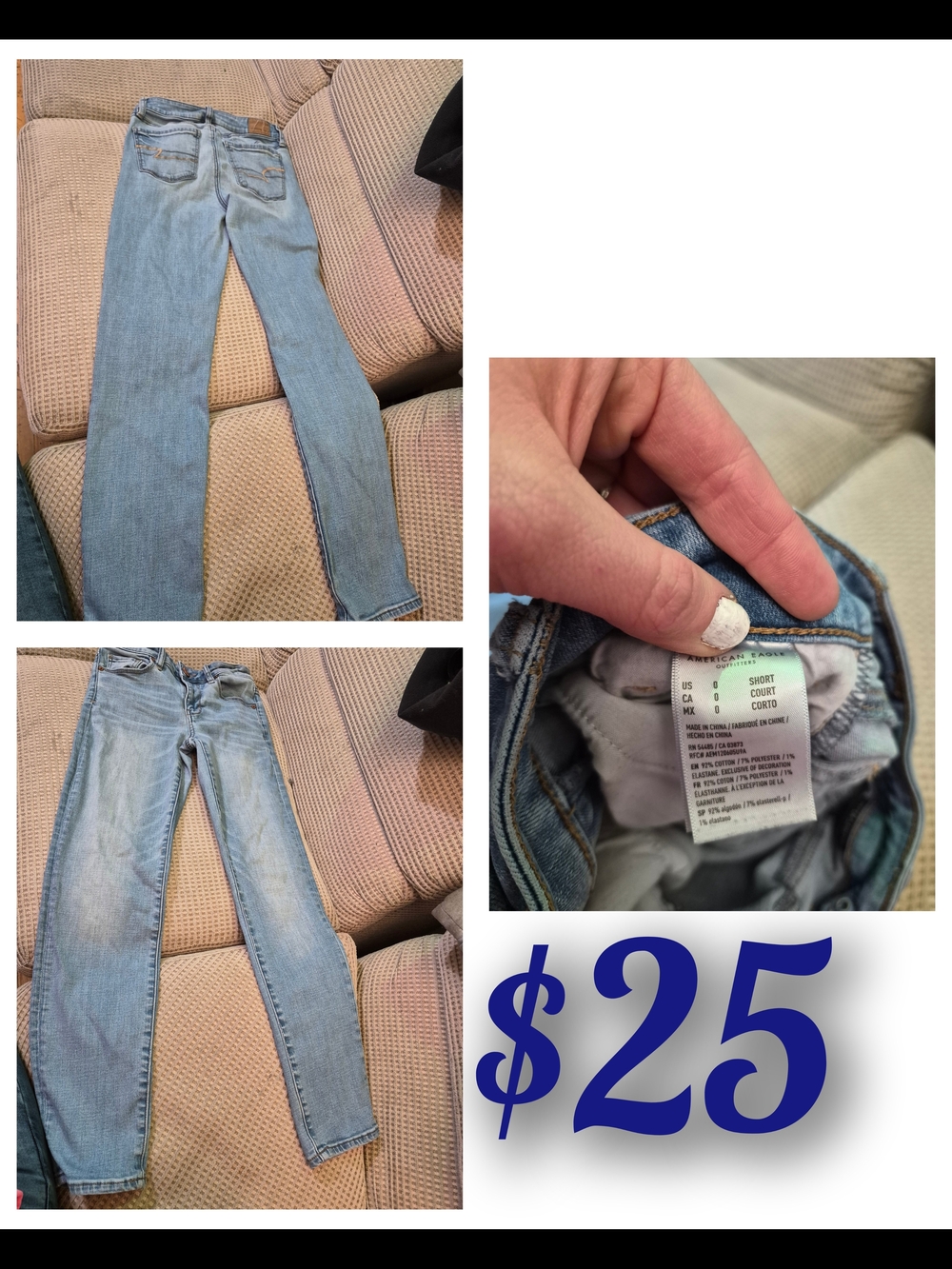 Hollister Light Blue Straight Leg Jeans